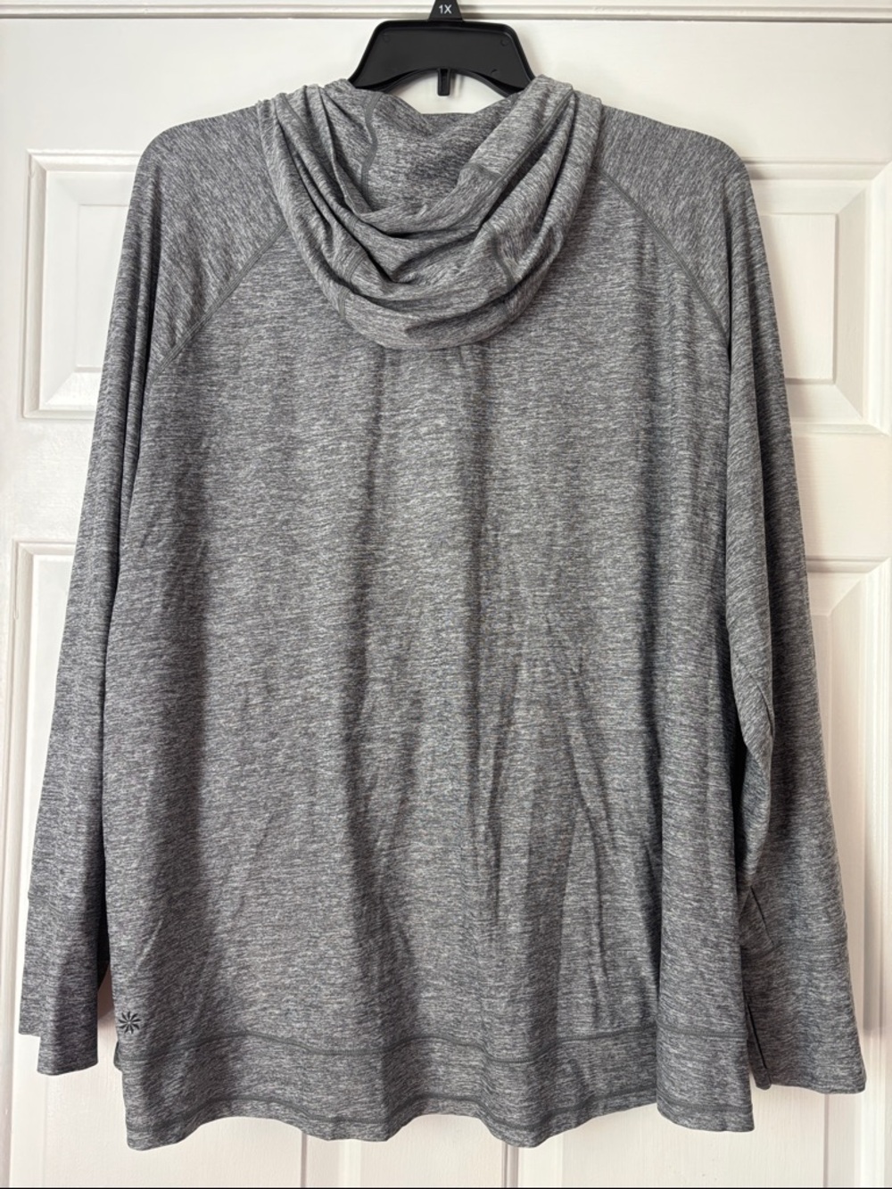 Athleta Heather Gray Zip-Up Pullover Jacket - Picture 3 of 3